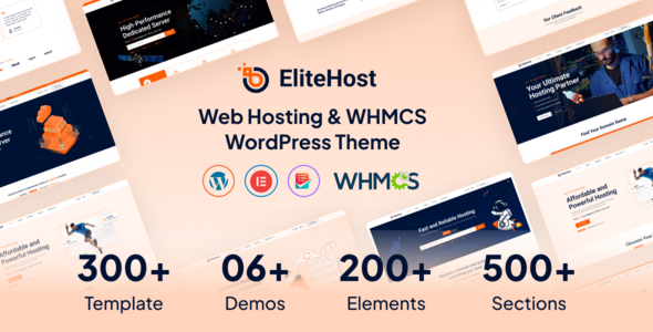 Elitehost – Webhosting WHMCS WordPress Theme