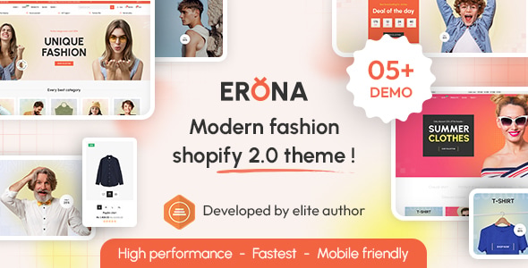 Erona – The Modern Fashion Clothing Store Shopify 2.0 Theme
