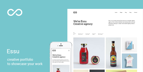 Essu – Simple Portfolio WordPress Theme for Freelancer, Web Designer  Agency