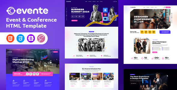 Evente – Event  Conference HTML Template