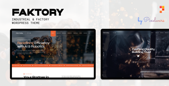 Faktory | Industrial  Factory WordPress Theme