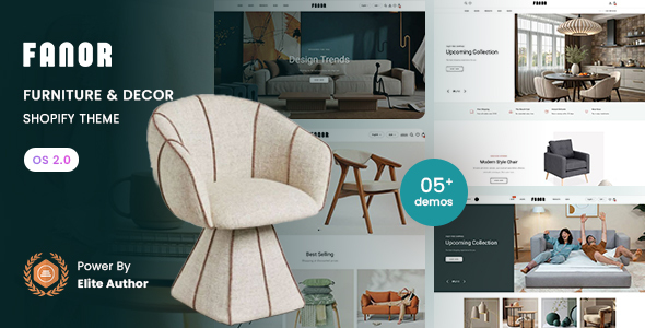 Fanor – Furniture Decor Shopify 2.0 Theme