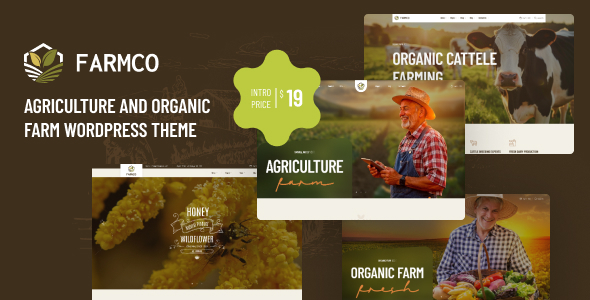 Farmco – Agriculture  Organic Farm WordPress Theme