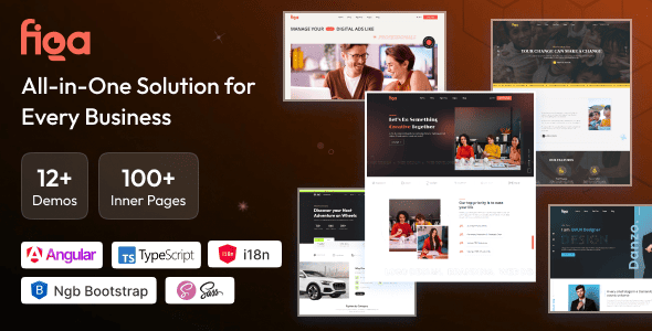 Figa – Multipurpose Angular 20 Template for SaaS, Startup  Agency