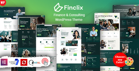 Finclix – Finance  Consulting WordPress Theme
