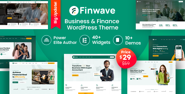 Finwave – Business and Finance WordPress Theme