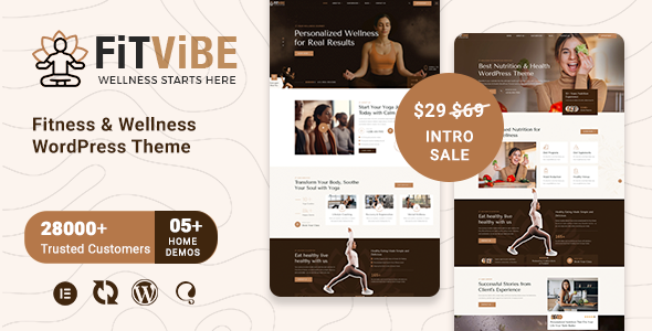 Fitvibe – Fitness  Wellness WordPress Theme