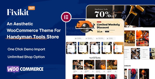 Fixikit – Hardwares  Tools Store WooCommerce WordPress Theme