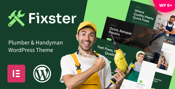 Fixster – Plumber  Handyman WordPress Theme
