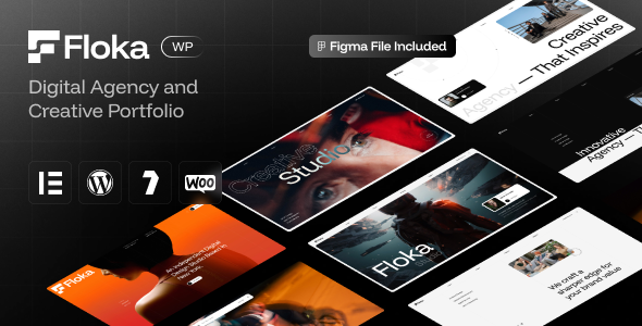 Floka – Digital Agency  Portfolio WordPress Theme