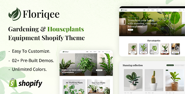 Floriqee – Houseplants  Gardening Shopify Theme