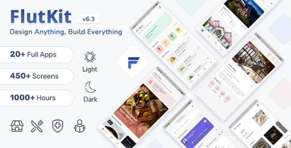 FlutKit – Flutter Figma UI Kit