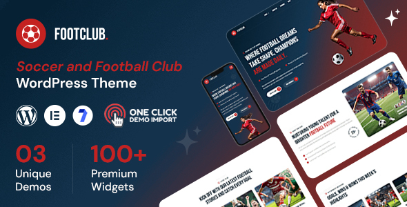 Footclub – Soccer and Football Club WordPress Theme