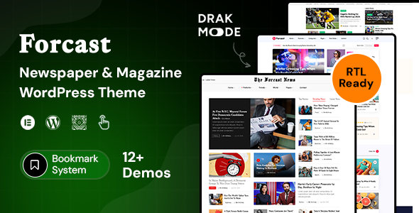Forcast – Newspaper  Magazine WordPress Theme