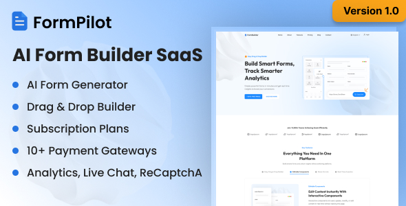 FormPilot – AI Form Builder SaaS