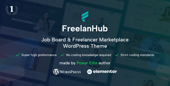 Freelanhub – Job Board  Freelance Marketplace WordPress Theme