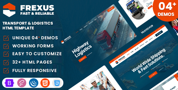 Frexus – Transport  Logistics HTML Template