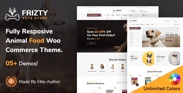 Frizty – Pet Shop WooCommerce Theme + RTL
