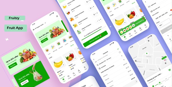 Fruitzy – WooCommerce Flutter App for Fruit  Grocery Delivery