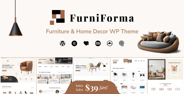 FurniForma – Furniture Store WordPress Theme