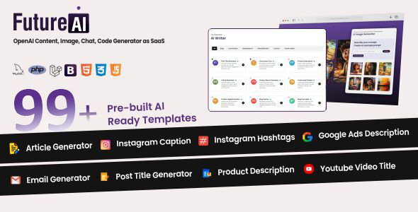 Future Ai – OpenAI Content, Image, Chat, Code Generator as SaaS