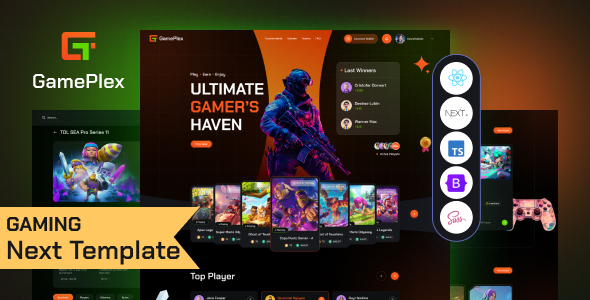 Gameplex – eSports and Gaming NFT React Next JS Template