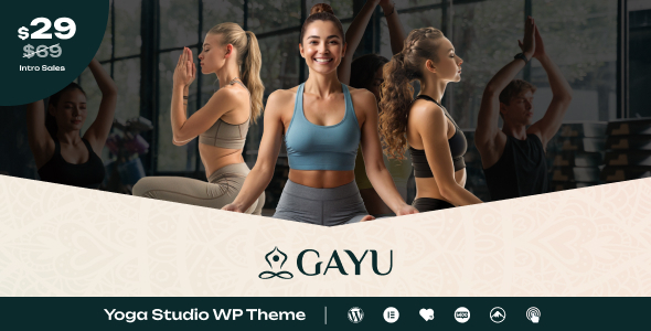Gayu – Yoga Studio  Meditation WordPress Theme