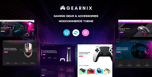 Gearnix – Gaming Gear Accessories Tailwind CSS WooCommerce Theme