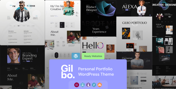 Gilbo – Creative Portfolio  Personal WordPress Theme