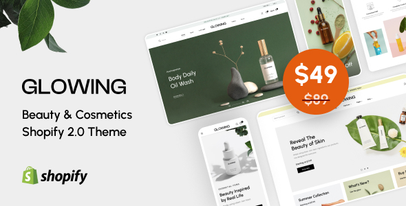 Glowing – Beauty Cosmetics Shopify 2.0 Theme