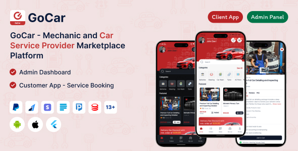 GoCar – Mechanic and Car Service Provider Marketplace Platform