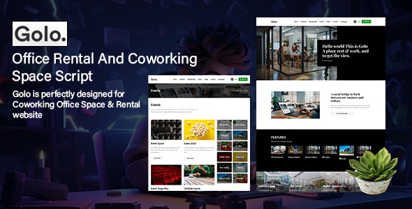Golo – Office Rental And Coworking Space Script Theme