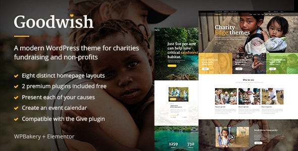 Goodwish – Charity  Nonprofit Theme