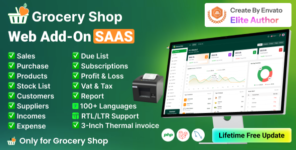 Grocery Shop – Web Add-on for Grocery Store SAAS