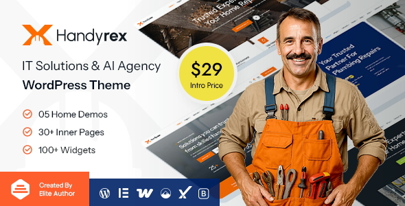 Handyrex – Handyman Services  Repair WordPress Theme