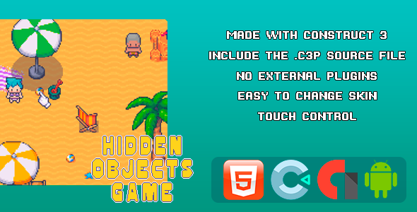 Hidden Objects Game – Template for Construct 3