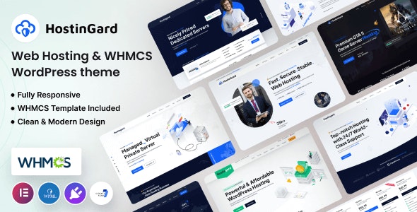 Hostingard – Web Hosting WordPress Theme with WHMCS