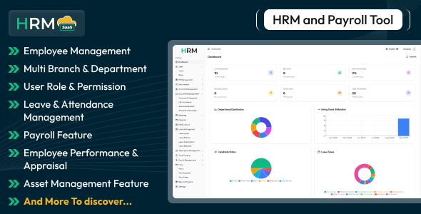 HRM SaaS – HR and Payroll Tool