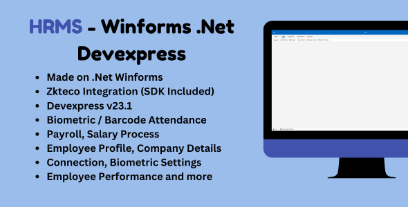 HRMS – Devexpress .Net Winforms