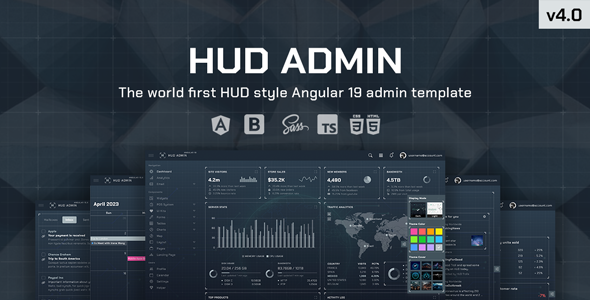HUD – Angular 19 Bootstrap Admin Template