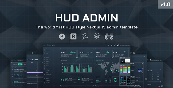 HUD – Next.js 15 Bootstrap Admin Template