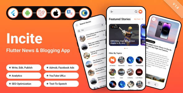 Incite News App | Short News App Complete Solution
