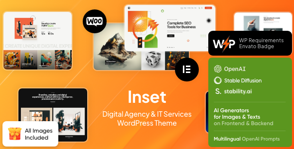 Inset – Digital Agency  IT Services WordPress Theme