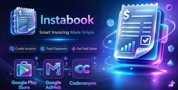 Instabook — Complete Digital Invoicing  CRM App with Laravel Backend (v1.0)