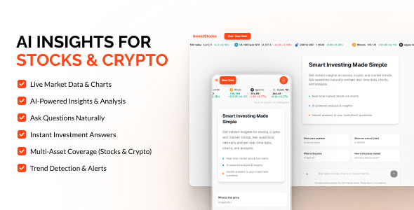 InvestStocks – AI-Powered Stock Analysis Platform with Real-time Charts