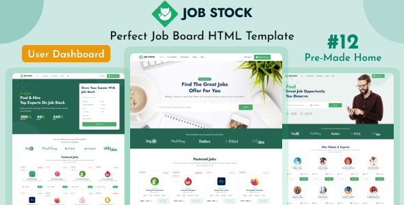 Job Stock – Job Board Template