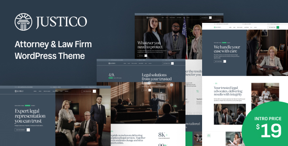 Justico – Attorney  Law Firm WordPress Theme