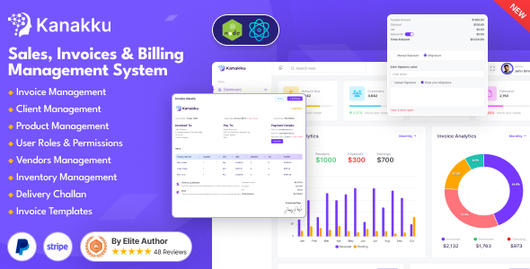 Kanakku – Full Stack Invoice  Billing System | React.js + Node.js