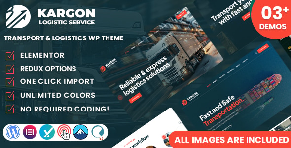 Kargon – Transport and Logistics WordPress Theme