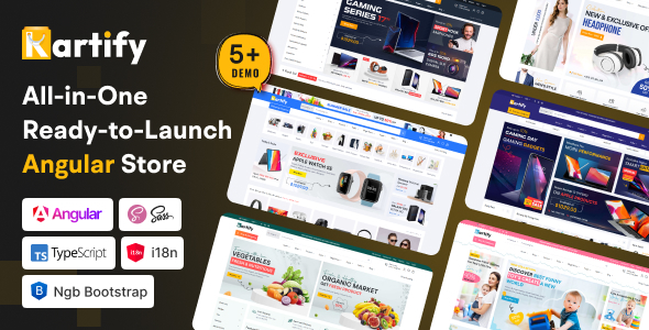 Kartify – Responsive Angular 21 eCommerce + Admin Template